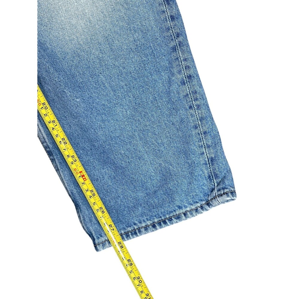 H&M Loose Fit Light Wash Baggy Denim Jeans Men's 31x32 Relaxed Straight Leg - Picture 5 of 9